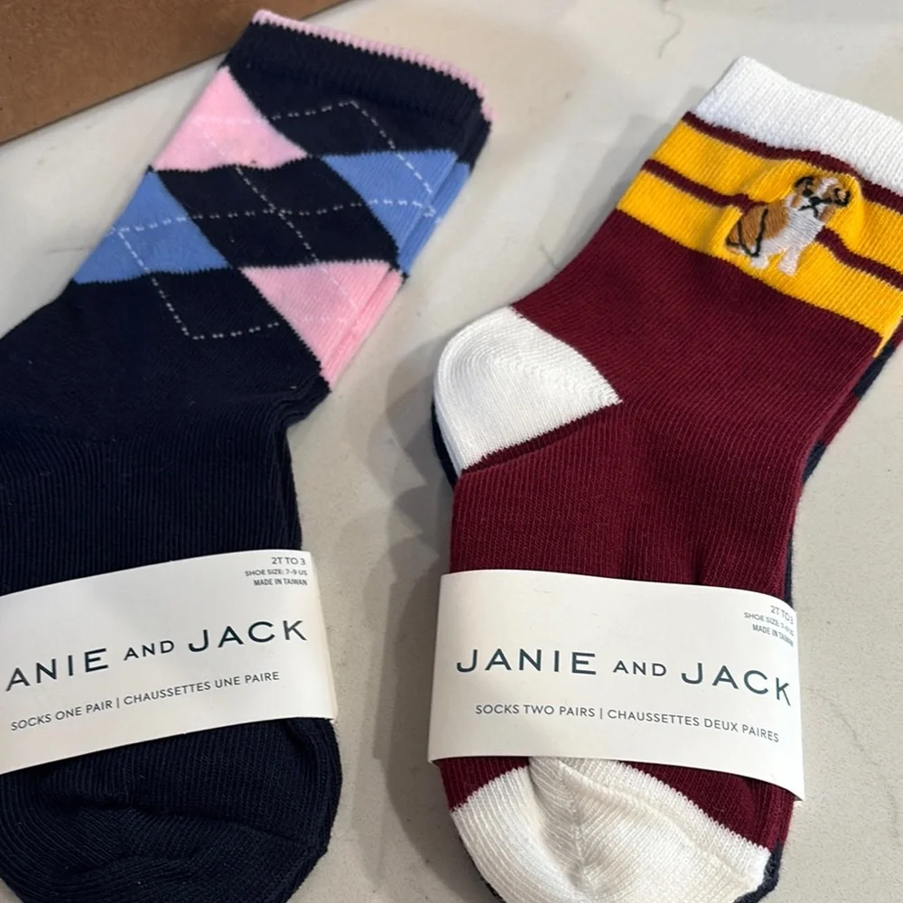 Janie and Jack Boys Socks Set Bundle NWT